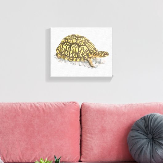 Eastern Box Turtle Canvas Print Leinwanddruck (Insitu (Wohnzimmer))