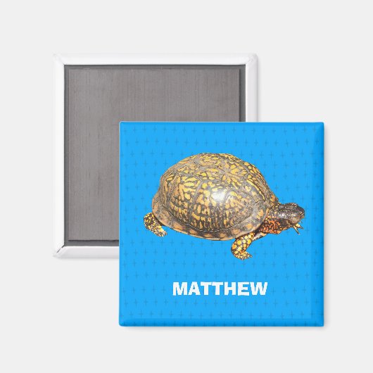 Eastern Box Turtle Foto Personalisiert Magnet (Vorderseite/Rückseite)