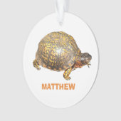 Eastern Box Turtle Foto Personalisiert Ornament (Vorderseite)