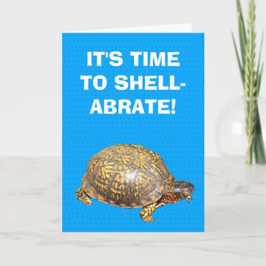 Eastern Box Turtle Funny Anpassbar Geburtstag Karte (Vorderseite)