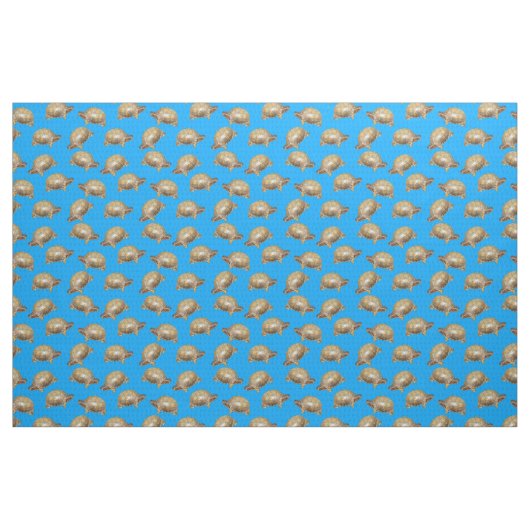Eastern Box Turtles Bright Blue Gemustert Stoff (Fat Quarter (45,7 x 55,9 cm))
