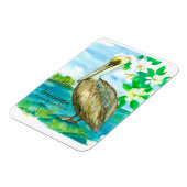Eastern Brown Pelican Louisiana Staat Bird Magnet (Linke Seite)