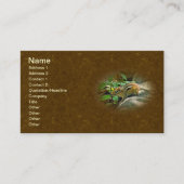 Eastern Chipmunk auf Log Visitenkarte (Vorderseite)