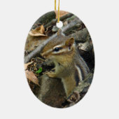 Eastern Chipmunk - Tamias striatus Keramik Ornament (Hinten)