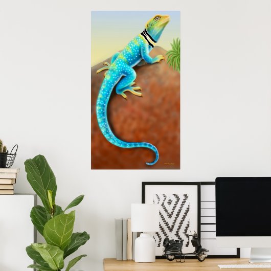 Eastern Collared Lizard Poster (Heimbüro)