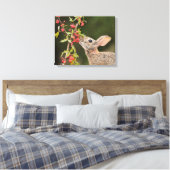 Eastern Cottontail | Südtexas Leinwanddruck (Insitu (Schlafzimmer))