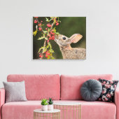 Eastern Cottontail | Südtexas Leinwanddruck (Insitu (Wohnzimmer))
