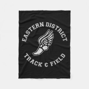Eastern District Track & Field Distressed Retro Fleecedecke