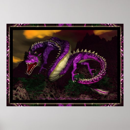 Eastern Dragon by Michelle Wilder Poster (Vorne)