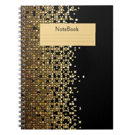 Eastern Elegance - Notebook mit goldenen Mustern Notizblock