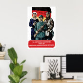 Eastern Germany Propaganda Poster NVA The National (Heimbüro)