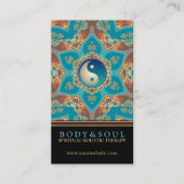 Eastern Gold Lotus Blume Yin Yang Business Cards Visitenkarte (Vorderseite)