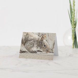 Eastern Gray Eichhörnchen - Blank Card Karte