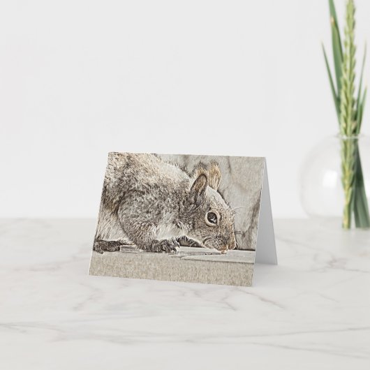 Eastern Gray Eichhörnchen - Blank Card Karte (Vorderseite)
