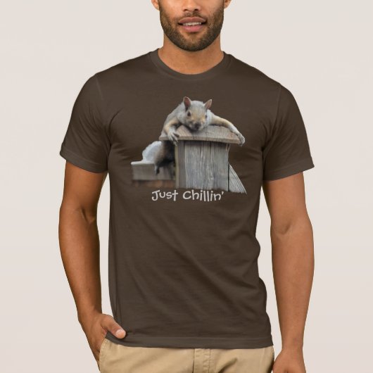 Eastern Gray Eichhörnchen Just Chillin' Funny T -  T-Shirt (Vorderseite)