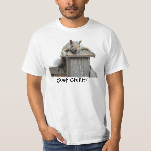 Eastern Gray Eichhörnchen Just Chillin' Funny T -  T-Shirt (Vorderseite)