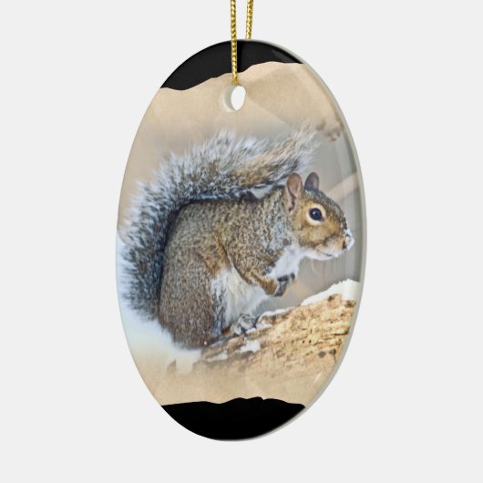 Eastern Gray Eichhörnchen - Sciurus carolinensis Keramik Ornament (Links)