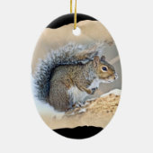 Eastern Gray Eichhörnchen - Sciurus carolinensis Keramik Ornament (Hinten)