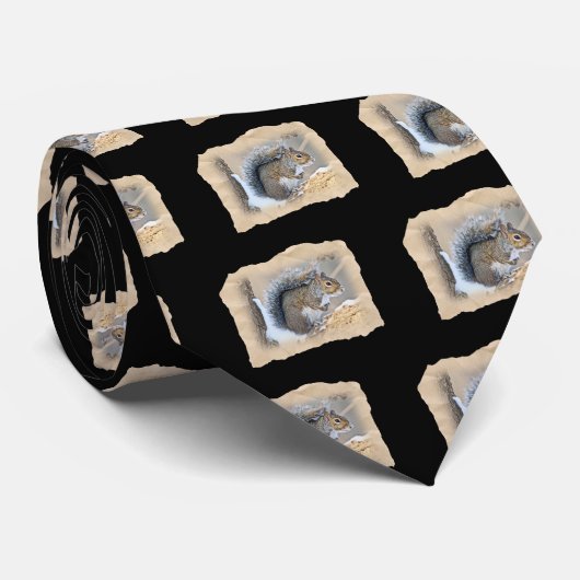 Eastern Gray Squirrel - Sciurus carolinensis Krawatte (Gerollt)