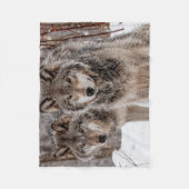 Eastern Gray Wolf Fleecedecke (Vorderseite)