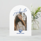 Eastern Illinois Panthers Kopf- und Wordmark-Logo Einladung (Stehend Vorderseite)