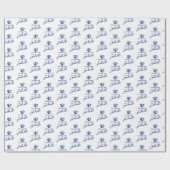 Eastern Illinois Panthers Kopf- und Wordmark-Logo Geschenkpapier (Flach)