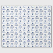 Eastern Illinois Panthers Kopf- und Wordmark-Logo Geschenkpapier (Flach)