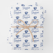 Eastern Illinois Panthers Kopf- und Wordmark-Logo Geschenkpapier Set (Beispiel)