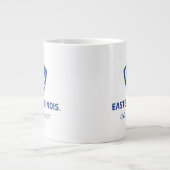 Eastern Illinois Panthers Kopf- und Wordmark-Logo Jumbo-Tasse (Vorderseite)
