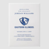 Eastern Illinois Panthers Kopf- und Wordmark-Logo Pergament Einladungen (Vorderseite)