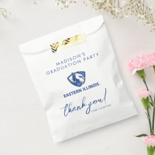 Eastern Illinois Panthers Kopf- und Wortmarkenlogo Geschenktütchen