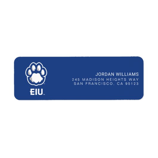 Eastern Illinois Panthers Paw Print & EIU (Vorne)