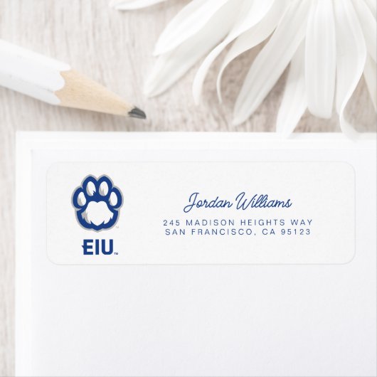 Eastern Illinois Panthers Paw Print & EIU (Insitu)