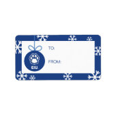 Eastern Illinois Panthers Paw Print & EIU Adressaufkleber (Vorne)