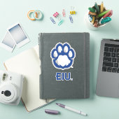 Eastern Illinois Panthers Paw Print & EIU Aufkleber (iPad Hülle)