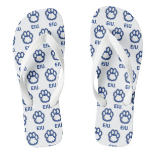 Eastern Illinois Panthers Paw Print & EIU Badesandalen