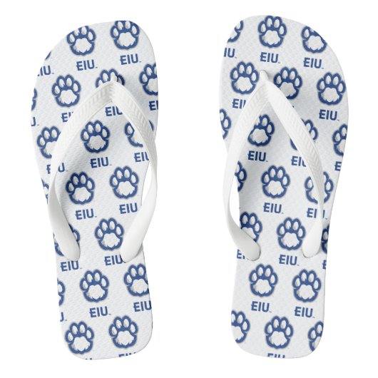 Eastern Illinois Panthers Paw Print & EIU Badesandalen (Fußbett)