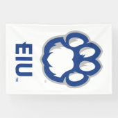 Eastern Illinois Panthers Paw Print & EIU Banner (Horizontal)