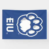 Eastern Illinois Panthers Paw Print & EIU Banner (Horizontal)