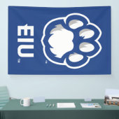 Eastern Illinois Panthers Paw Print & EIU Banner (Messe)