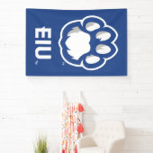 Eastern Illinois Panthers Paw Print & EIU Banner (InSitu)