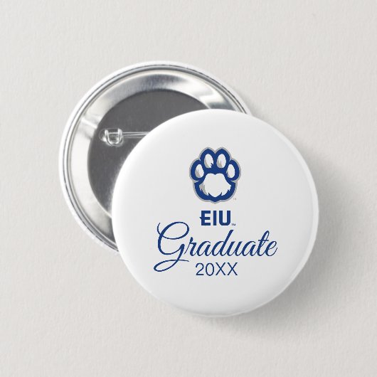 Eastern Illinois Panthers Paw Print & EIU Button (Vorne & Hinten)