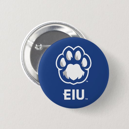 Eastern Illinois Panthers Paw Print & EIU Button (Vorne & Hinten)