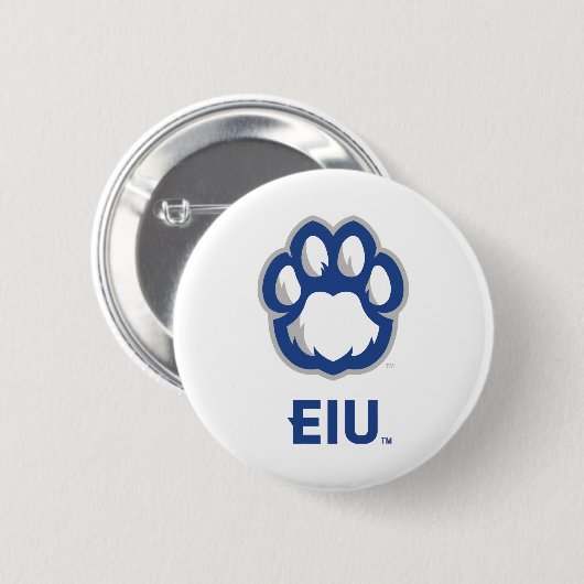 Eastern Illinois Panthers Paw Print & EIU Button (Vorne & Hinten)
