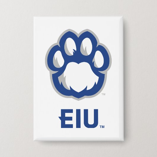Eastern Illinois Panthers Paw Print & EIU Button (Vorderseite)