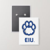 Eastern Illinois Panthers Paw Print & EIU Button (Vorderseite/Rückseite)