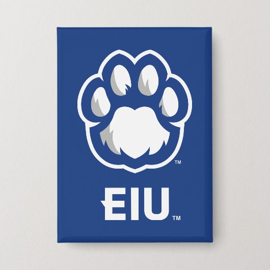 Eastern Illinois Panthers Paw Print & EIU Button (Vorderseite)