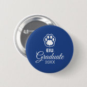 Eastern Illinois Panthers Paw Print & EIU Button (Vorne & Hinten)