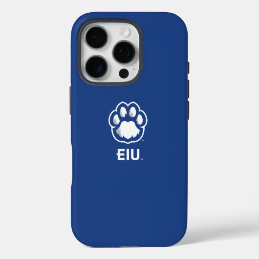 Eastern Illinois Panthers Paw Print & EIU Case-Mate iPhone Hülle (Rückseite)