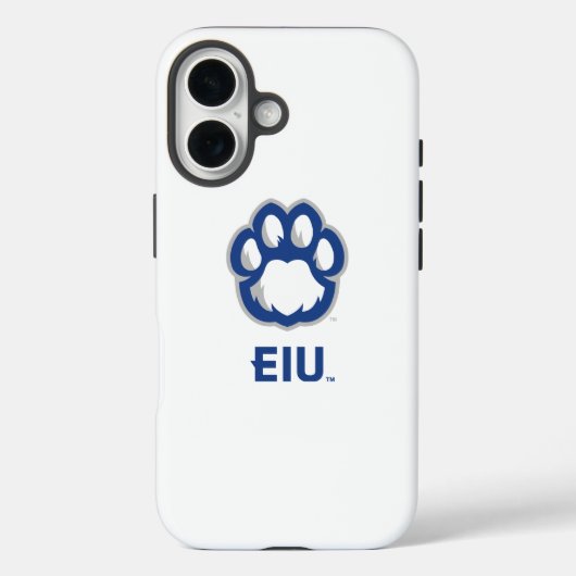 Eastern Illinois Panthers Paw Print & EIU Case-Mate iPhone Hülle (Rückseite)